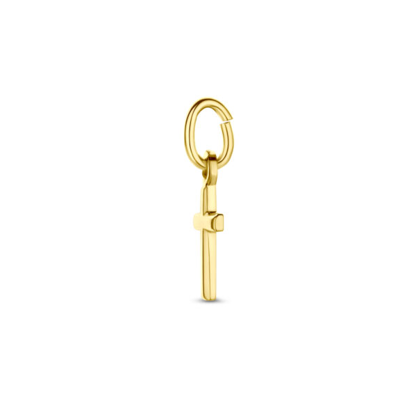 hanger kruis 10,5 mm 14K geelgoud - Afbeelding 3