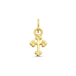 hanger kruis 12 mm 14K geelgoud