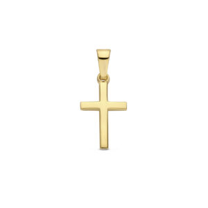 hanger kruis 13 mm 14K geelgoud