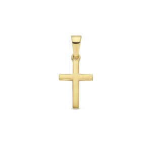 hanger kruis 13 mm 14K geelgoud