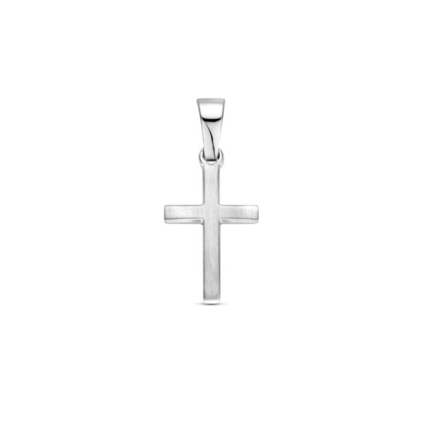 hanger kruis 13 mm zilver gerhodineerd