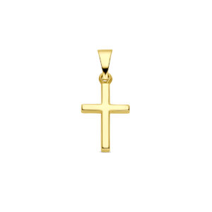 hanger kruis 14,5 mm 14K geelgoud