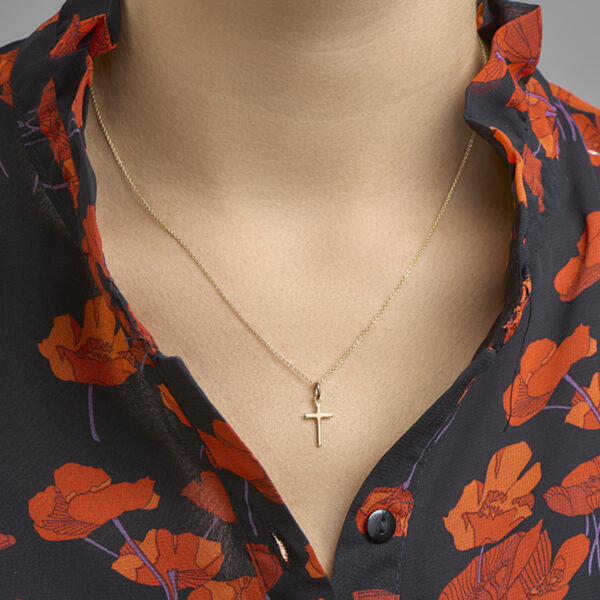hanger kruis 14K geelgoud - Afbeelding 2