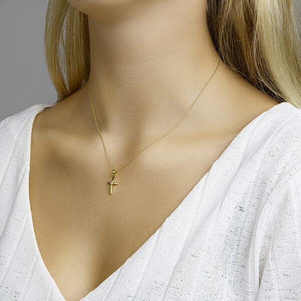 hanger kruis 14K geelgoud - Afbeelding 2