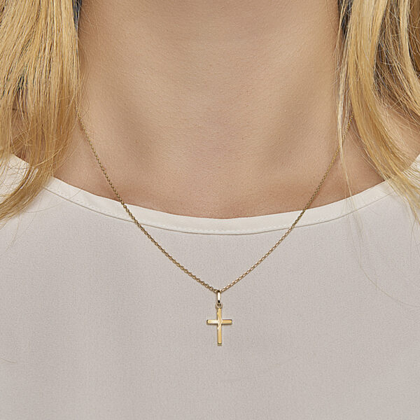 hanger kruis 14K geelgoud - Afbeelding 2