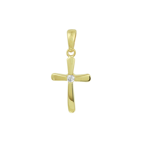hanger kruis 14K geelgoud