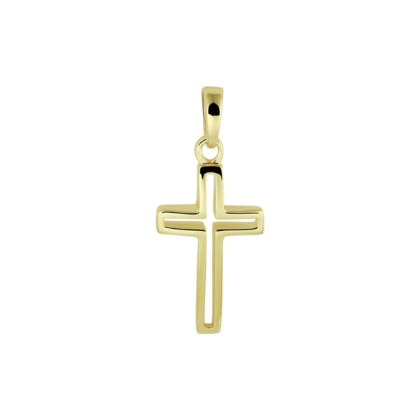 hanger kruis 14K geelgoud