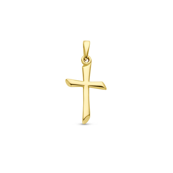 hanger kruis 14K geelgoud