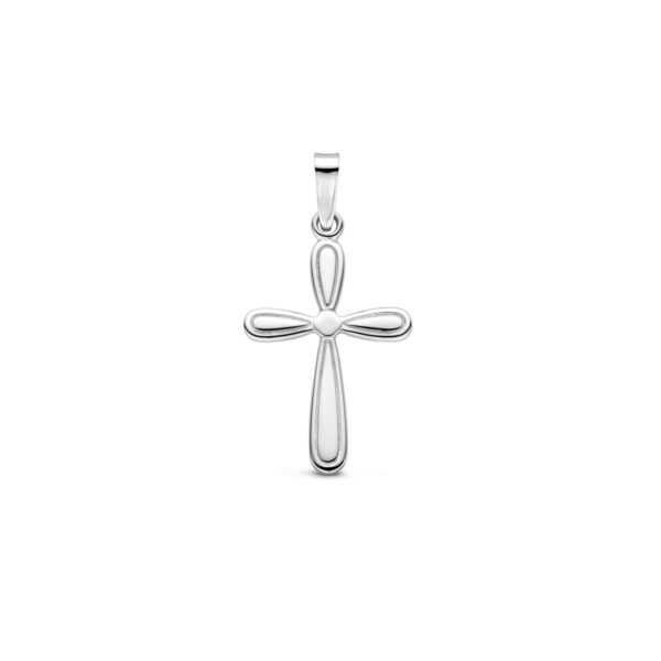 hanger kruis 25 mm zilver gerhodineerd