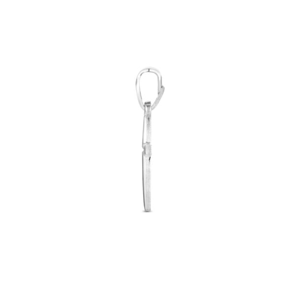 hanger kruis mat gediamanteerd 13 mm zilver gerhodineerd - Afbeelding 3