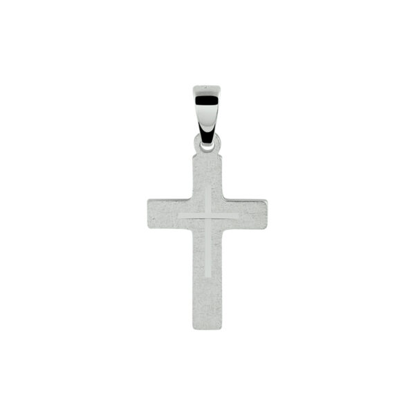 hanger kruis zilver gerhodineerd