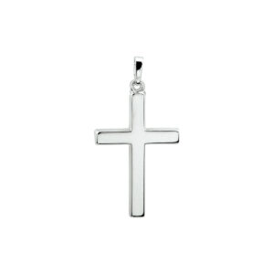 hanger kruis zilver wit