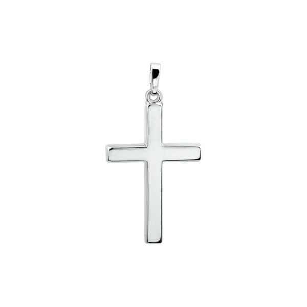 hanger kruis zilver wit