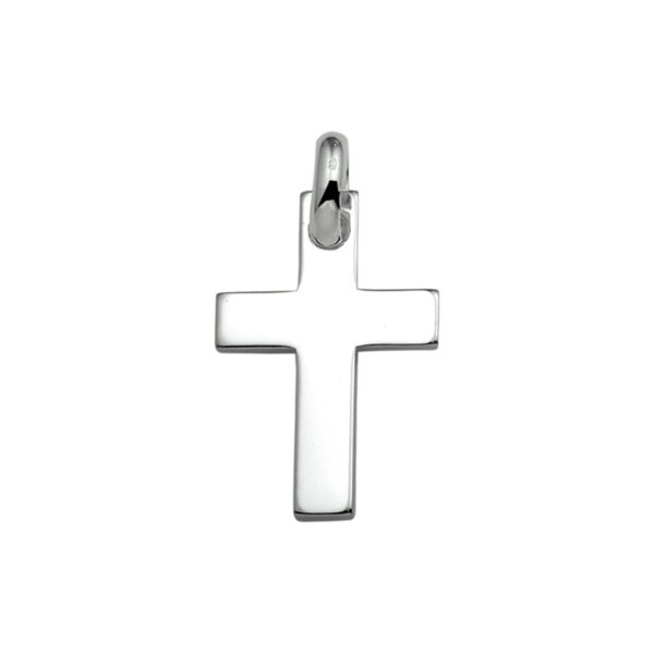 hanger kruis zilver wit