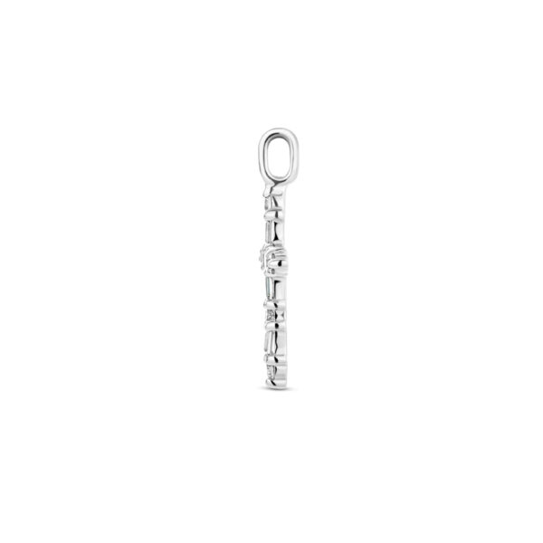 hanger kruis zirkonia zilver gerhodineerd - Afbeelding 3