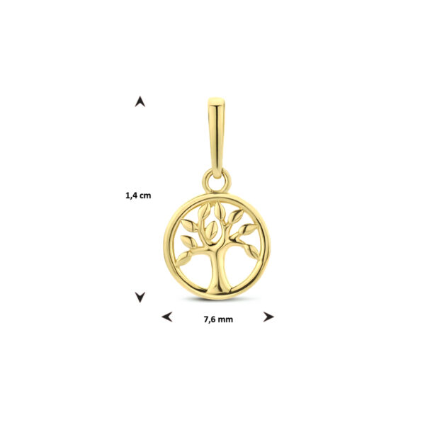 hanger levensboom 14K geelgoud - Afbeelding 4