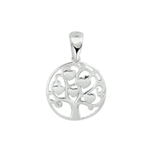 hanger levensboom zilver gerhodineerd