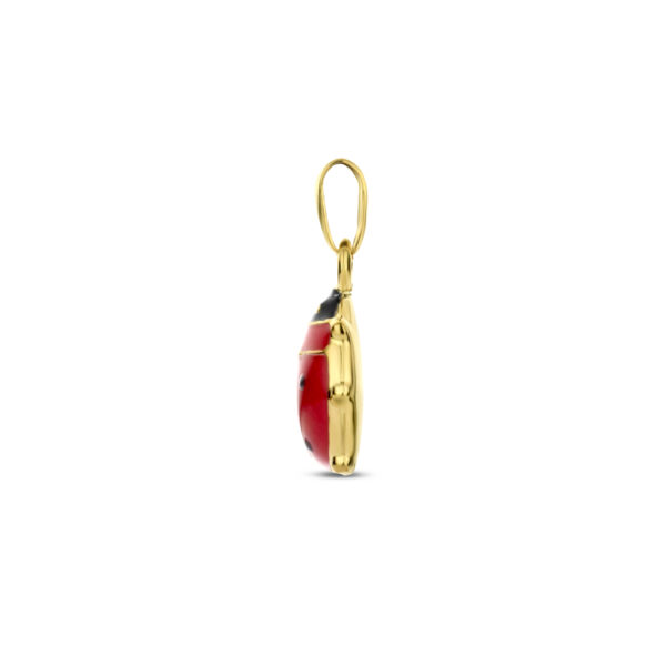 hanger lieveheersbeestje 14K geelgoud - Afbeelding 3