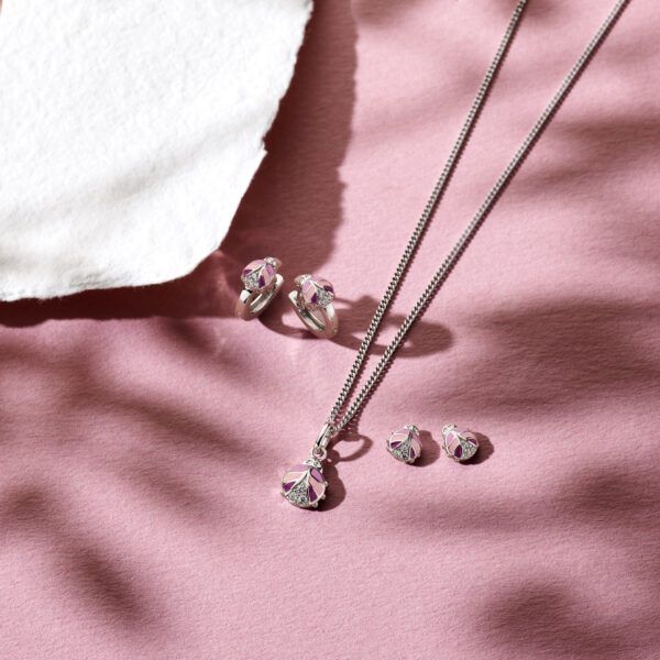 hanger lieveheersbeestje zirkonia zilver gerhodineerd - Afbeelding 5