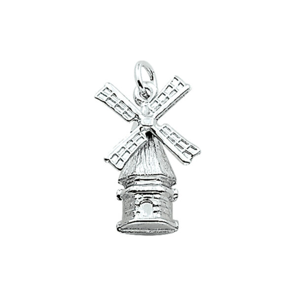 hanger molen beweegbaar zilver wit