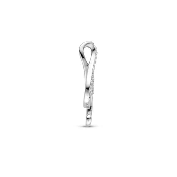 hanger muzieknoot zirkonia 24 mm zilver gerhodineerd - Afbeelding 3