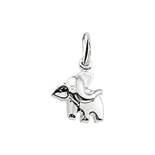 hanger olifant zilver wit
