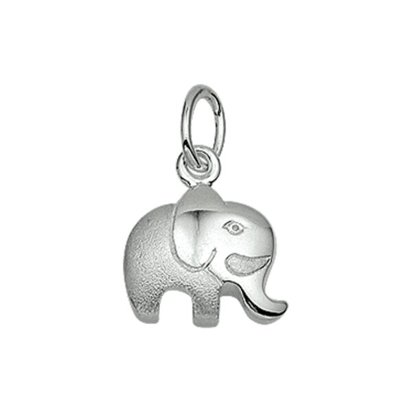hanger olifant zilver wit