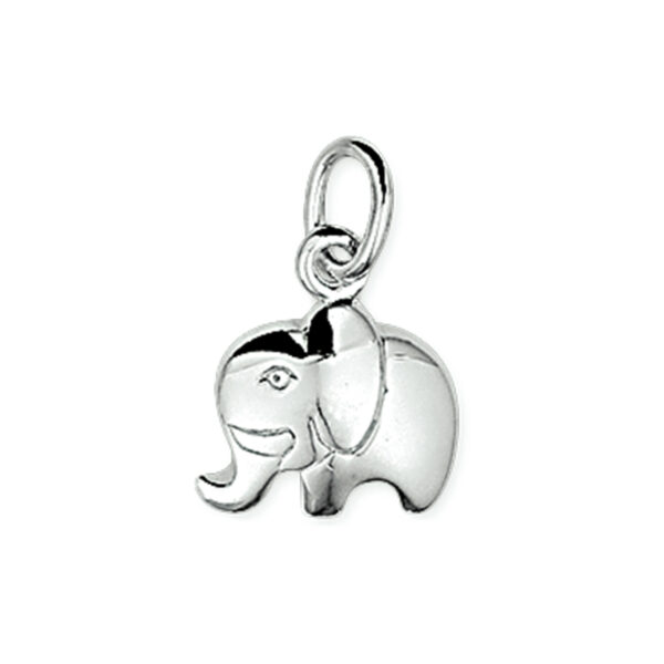 hanger olifant zilver wit