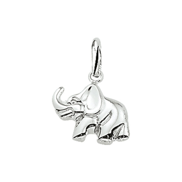 hanger olifant zilver wit