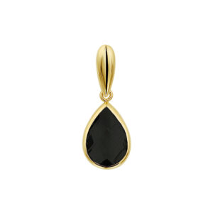 hanger onyx 14K geelgoud