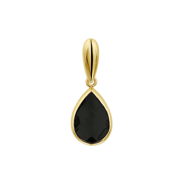 hanger onyx 14K geelgoud