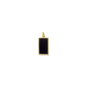 hanger onyx 25 mm 14K geelgoud
