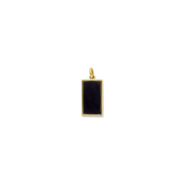 hanger onyx 25 mm 14K geelgoud