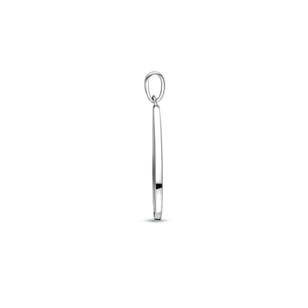 hanger onyx en zirkonia zilver gerhodineerd - Afbeelding 3