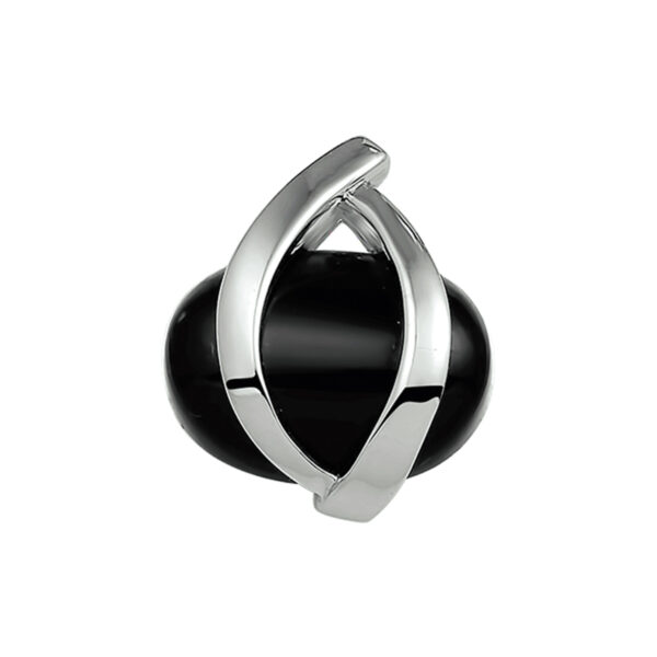 hanger onyx zilver gerhodineerd