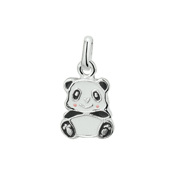 hanger panda zilver wit