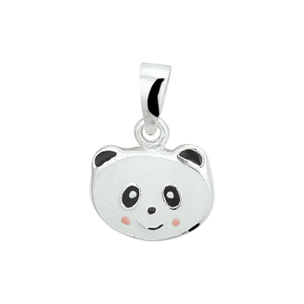 hanger panda zilver wit