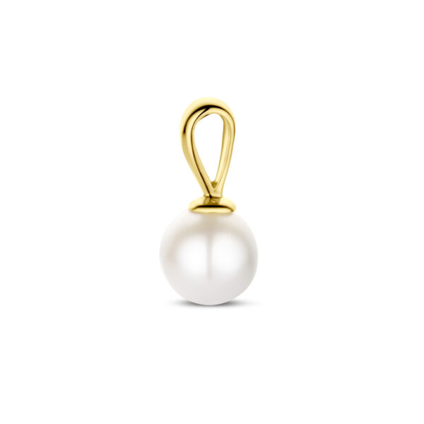 hanger parel 12 mm 14K geelgoud - Afbeelding 3