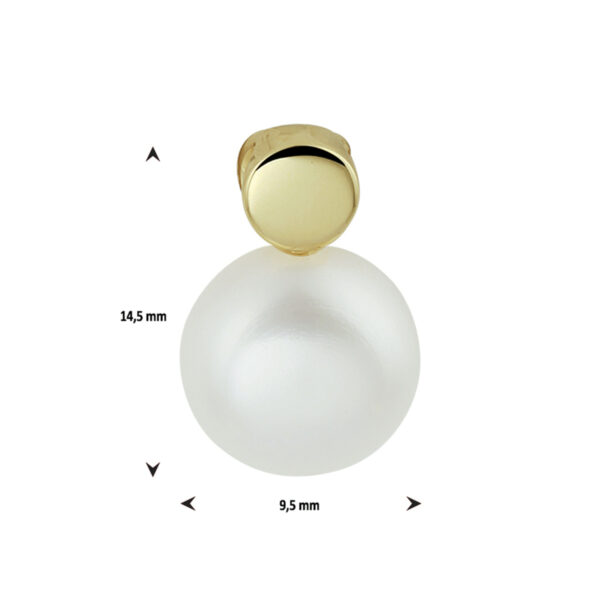 hanger parel 14K geelgoud - Afbeelding 3