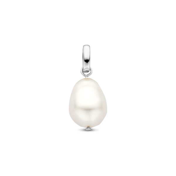 hanger parel 20 mm zilver gerhodineerd