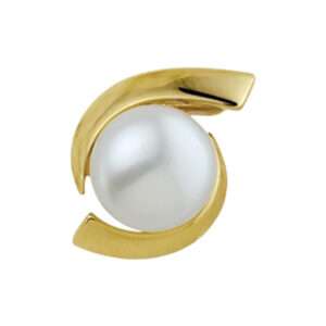 hanger parel 8 mm 14K geelgoud