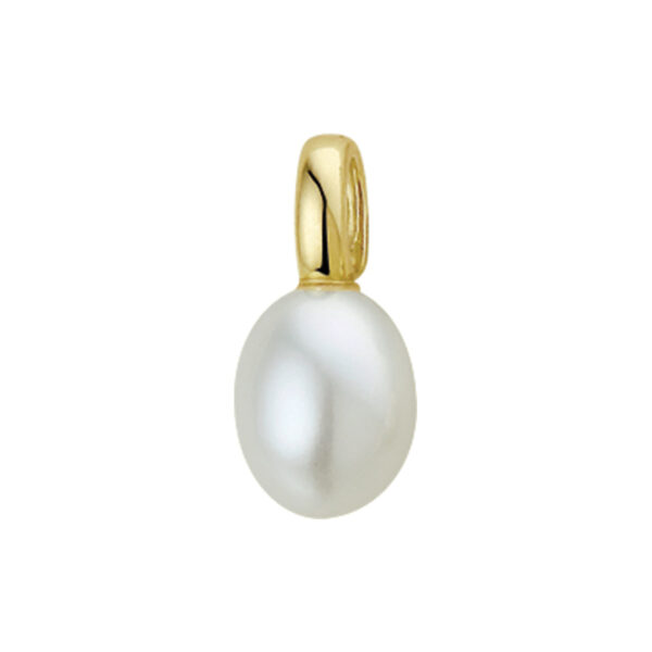 hanger parel 9 x 11 mm 14K geelgoud