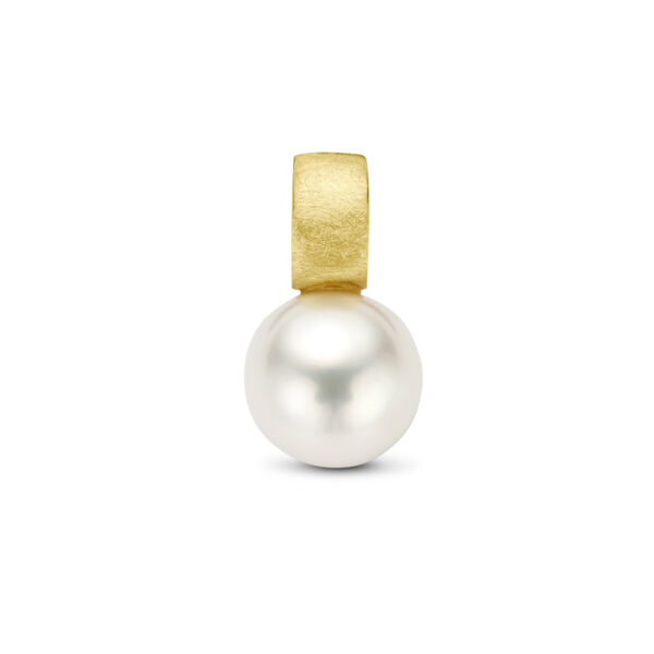 hanger parel gescratcht 14K geelgoud
