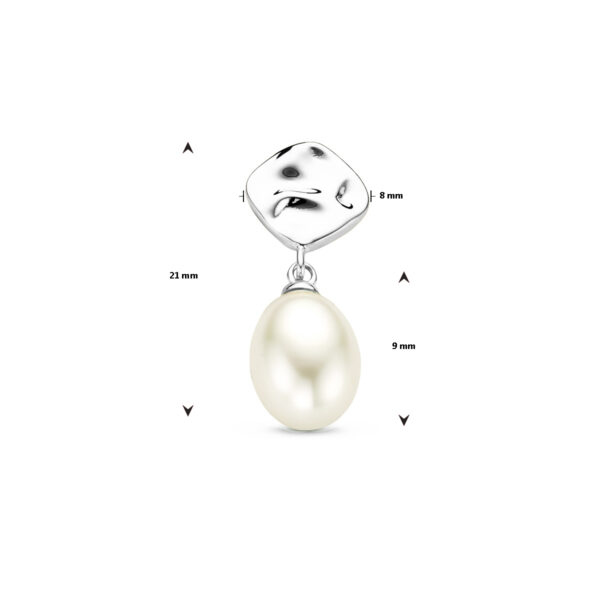 hanger parel zilver gerhodineerd - Afbeelding 4
