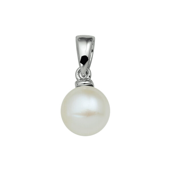 hanger parel zilver gerhodineerd