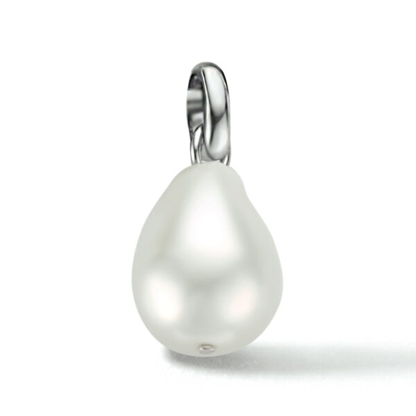 hanger parel zilver gerhodineerd