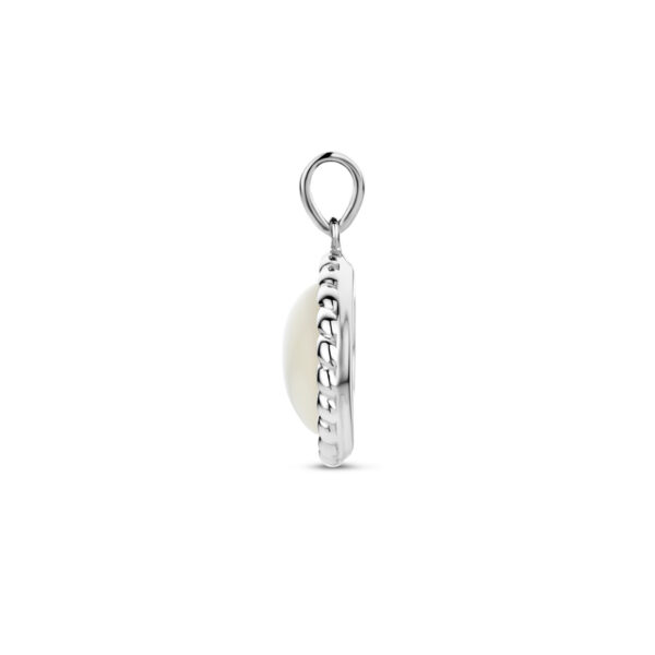 hanger parelmoer zilver gerhodineerd - Afbeelding 3