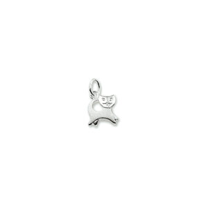 hanger poes poli/mat zilver gerhodineerd