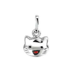 hanger poes zilver gerhodineerd