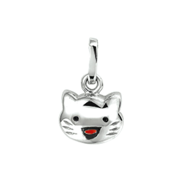 hanger poes zilver gerhodineerd